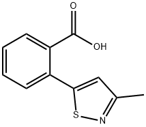 2-(3-甲基异噻唑-5-基)苯甲酸 结构式