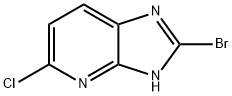 2-溴-5-氯-3H-咪唑并[4,5-B]吡啶 结构式