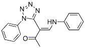 But-3-en-2-one, 4-phenylamino-3-(1-phenyl-5-tetrazolyl)- 结构式
