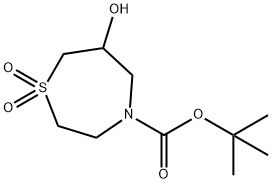 叔丁基6-羟基-1,4-噻嗪-4-羧酸酯1,1-二氧代 结构式