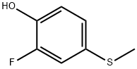 2-氟-4-(甲硫基)苯酚 结构式