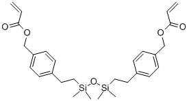 1,3-二[(丙烯酰氧基甲基)苯乙基]四甲基二硅氧烷 结构式