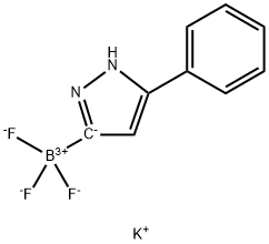 Potassium trifluoro(3-phenyl-1H-pyrazol-5-yl)borate 结构式