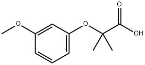 2-(3-甲氧基苯氧基)-2-甲基丙酸 结构式