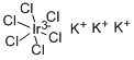 六氯铱(III)酸钾 结构式
