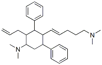 2-Allyl-4-[5-(dimethylamino)-1-pentenyl]-N,N-dimethyl-3,5-diphenylcyclohexanamine 结构式