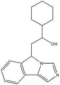 1-环己基-2-(5H-咪唑并[5,1-A]异吲哚-5-基)乙醇 结构式
