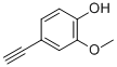 4-乙炔基-2-甲氧基苯酚 结构式