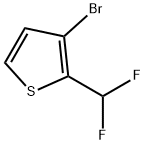 3-Bromo-2-(difluoromethyl)thiophene 结构式