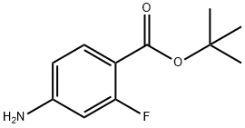 叔-丁基 4-氨基-2-氟苯甲酸 结构式
