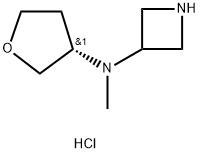 N-methyl-N-[(3S)-oxolan-3-yl]azetidin-3-amine dihydrochloride 结构式