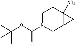 6-Amino-3-aza-bicyclo[4.1.0]heptane-3-carboxylic acid tert-butyl ester 结构式