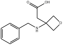 2-(3-(Benzylamino)oxetan-3-yl)acetic acid 结构式