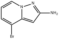 4-溴吡唑并[1,5-A]吡啶-2-胺 结构式