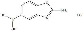 (2-氨基苯并[D]恶唑醇-5-基)-硼酸盐酸盐 结构式