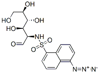 N-(1-azido-5-naphthalenesulfonyl)galactosamine 结构式