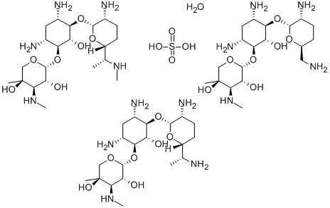 硫酸庆大霉素 结构式
