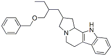 2-[2-[(Benzyloxy)methyl]butyl]-2,3,5,6,11,11b-hexahydro-1H-indolizino[8,7-b]indole 结构式