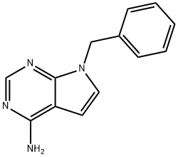 7-BENZYL-7H-PYRROLO[2,3-D]PYRIMIDIN-4-AMINE 结构式