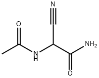 2-乙酰氨基-2-氰基乙酰胺 结构式