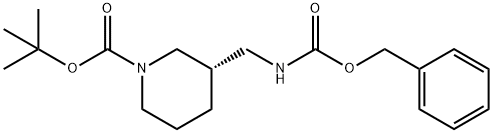 (S)-1-Boc-3-(Cbz-amino-methyl)-piperidine
 结构式