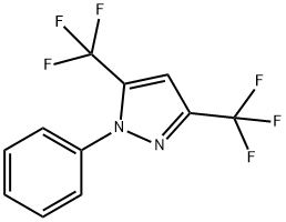 3,5-双(三氟甲基)-1-苯基吡唑 结构式