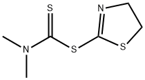 二甲基二硫代氨基甲酸 4,5-二氢-2-噻唑基酯 结构式