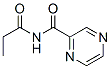 Pyrazinecarboxamide,  N-(1-oxopropyl)-  (9CI) 结构式