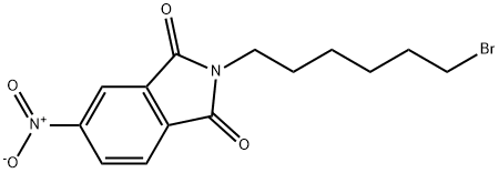 2-(6-溴己基)-5-硝基异吲哚啉-1,3-二酮 结构式