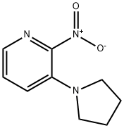 2-Nitro-3-(pyrrolidin-1-yl)pyridine 结构式