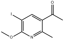 1-(5-Iodo-6-methoxy-2-methylpyridin-3-yl)ethan-1-one 结构式