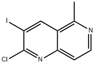 2-Chloro-3-iodo-5-methyl-1,6-naphthyridine 结构式