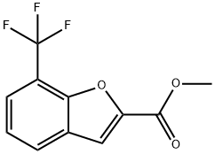 Methyl 7-(trifluoromethyl)-1-benzofuran-2-carboxylate 结构式