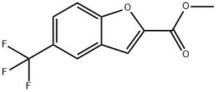 5-(三氟甲基)苯并呋喃-2-羧酸甲酯 结构式