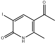 5-Acetyl-3-iodo-6-methyl-1,2-dihydropyridin-2-one 结构式