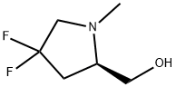 [(2R)-4,4-difluoro-1-methylpyrrolidin-2-yl]methanol 结构式