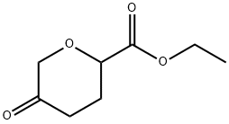ethyl 5-oxooxane-2-carboxylate 结构式
