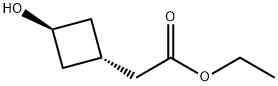 Ethyl 2-(trans-3-hydroxycyclobutyl)acetate 结构式