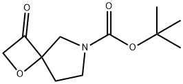tert-butyl 3-oxo-1-oxa-6-azaspiro[3.4]octane-6-carboxylate 结构式