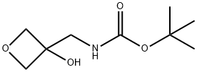 tert-butyl N-[(3-hydroxyoxetan-3-yl)methyl]carbamate 结构式