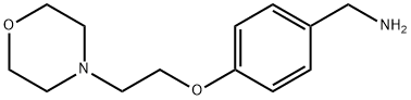 [4-(2-吗啉乙氧基)苯基]甲胺 结构式