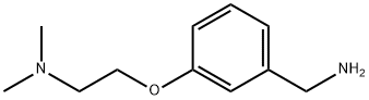 {3-[2-(二甲氨基)乙氧基]苯基}甲胺 结构式