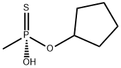 Phosphonothioic acid, methyl-, O-cyclopentyl ester, (S)- (9CI) 结构式