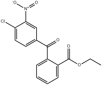 2-(4-氯-3-硝基苄基)苯甲酸乙酯 结构式