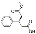 Pentanedioic acid, 3-phenyl-, monoethyl ester, (3R)- (9CI) 结构式