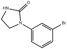 1-(3-溴苯基)-2-咪唑烷酮 结构式