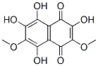 3,6-Dimethoxy-2,5,7,8-tetrahydroxy-1,4-naphthoquinone 结构式