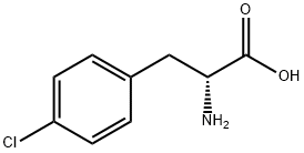 D-4-氯苯丙氨酸 结构式