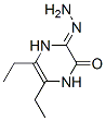 2,3-Pyrazinedione,5,6-diethyl-1,4-dihydro-,monohydrazone(9CI) 结构式