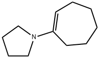 1-(1-Cycloheptenyl)pyrrolidine 结构式